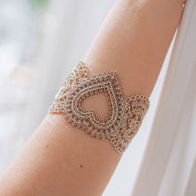 Heart Cuff Bracelet - Sterling Silver