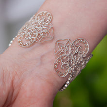 Heart Cuff Bracelet - Sterling Silver