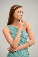 Flower Arm Cuff Bracelet - Sterling Silver