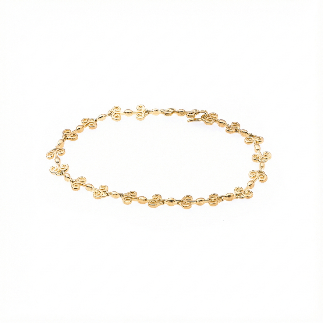 Heart Bracelet - 18 kt Yellow Gold