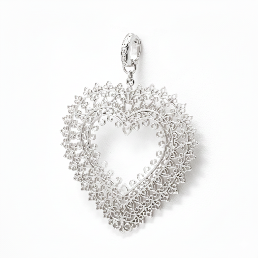 Heart Medallion-Sterling Silver